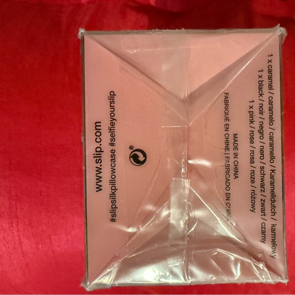 NWT - plastic sealed - Slip Silk Large Scrunchies Set - Pink, Cream, Black - Picture 7 of 9